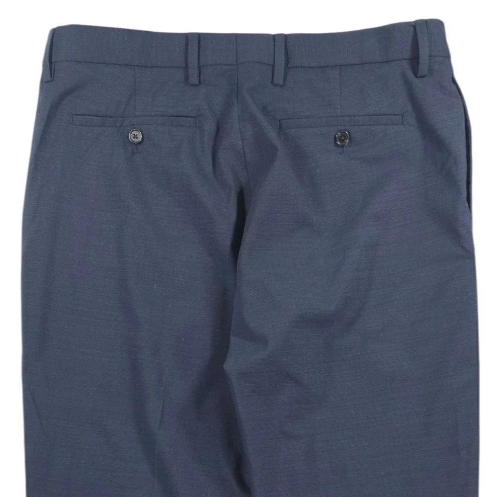 Banana Republic Athletic Tapered Wool Blend Dress Pants Navy 34x30 (26.5) Mens